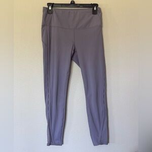 Yogalicious Lux Mex Women's Leggings with Mesh detail, Dusty Lavender, Medium